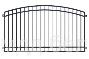 Забор металлический ЗМ-17, секция 2000мм*3000мм