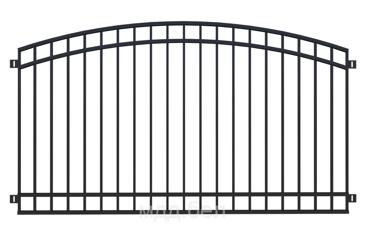 Забор металлический ЗМ-17, секция 2000мм*3000мм - фото 1 - id-p183722526