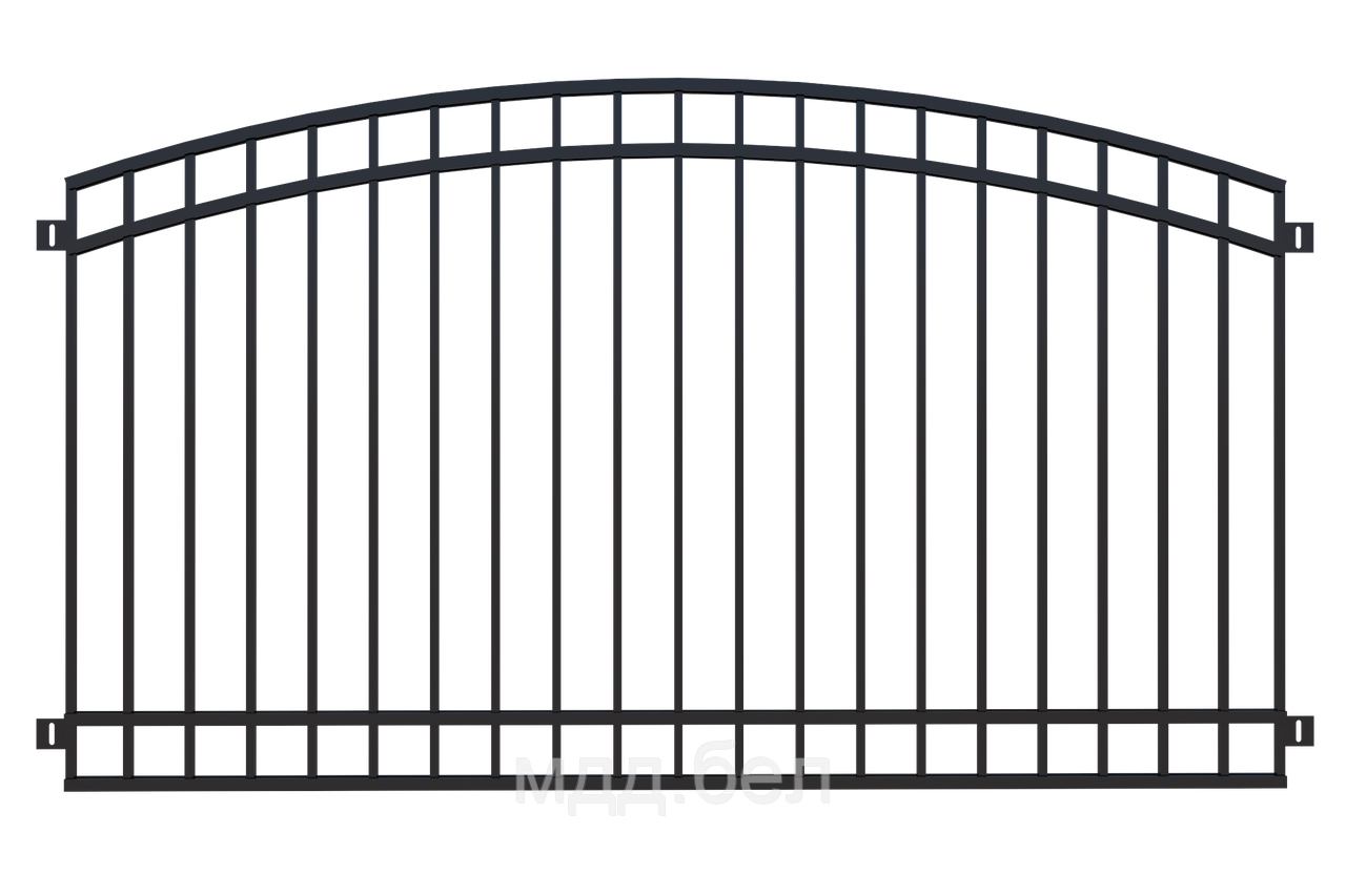 Забор металлический ЗМ-17, секция 2000мм*3000мм