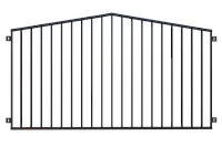 Забор металлический ЗМ-18, секция 2000мм*3000мм