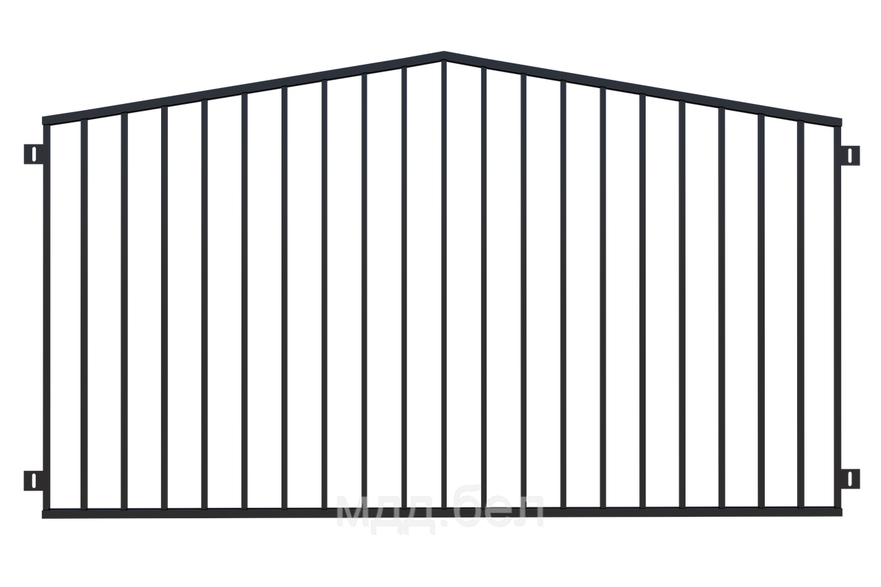 Забор металлический ЗМ-18, секция 2000мм*3000мм - фото 1 - id-p183722527