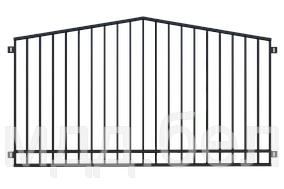 Забор металлический ЗМ-19, секция 2000мм*3000мм