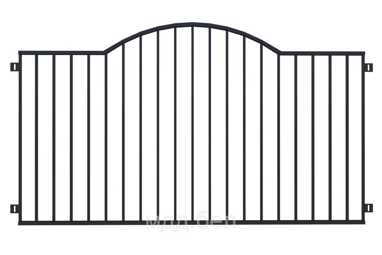 Забор металлический ЗМ-21, секция 2000мм*3000мм - фото 1 - id-p183722530