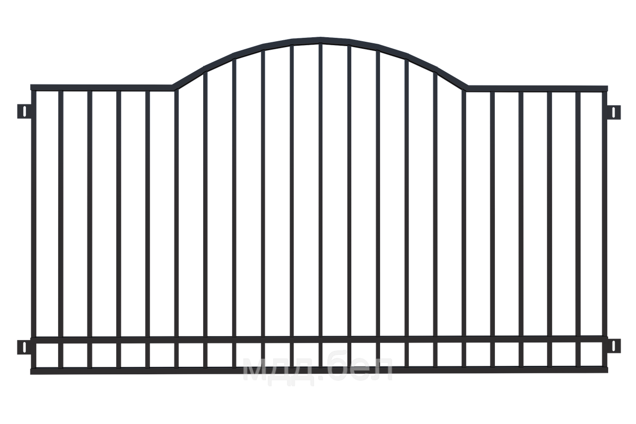 Забор металлический ЗМ-22, секция 2000мм*3000мм - фото 1 - id-p183722531