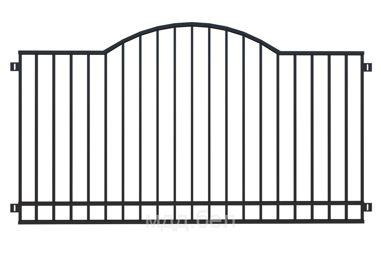 Забор металлический ЗМ-22, секция 2000мм*3000мм