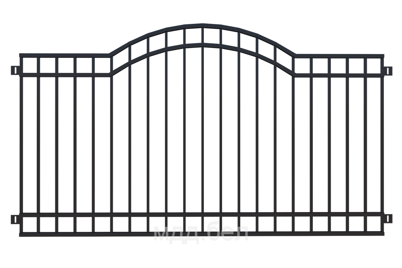Забор металлический ЗМ-23, секция 2000мм*3000мм