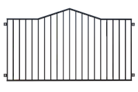 Забор металлический ЗМ-24, секция 2000мм*3000мм