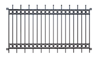 Забор металлический "Кольцо", тип 6, секция 2000мм*3000мм