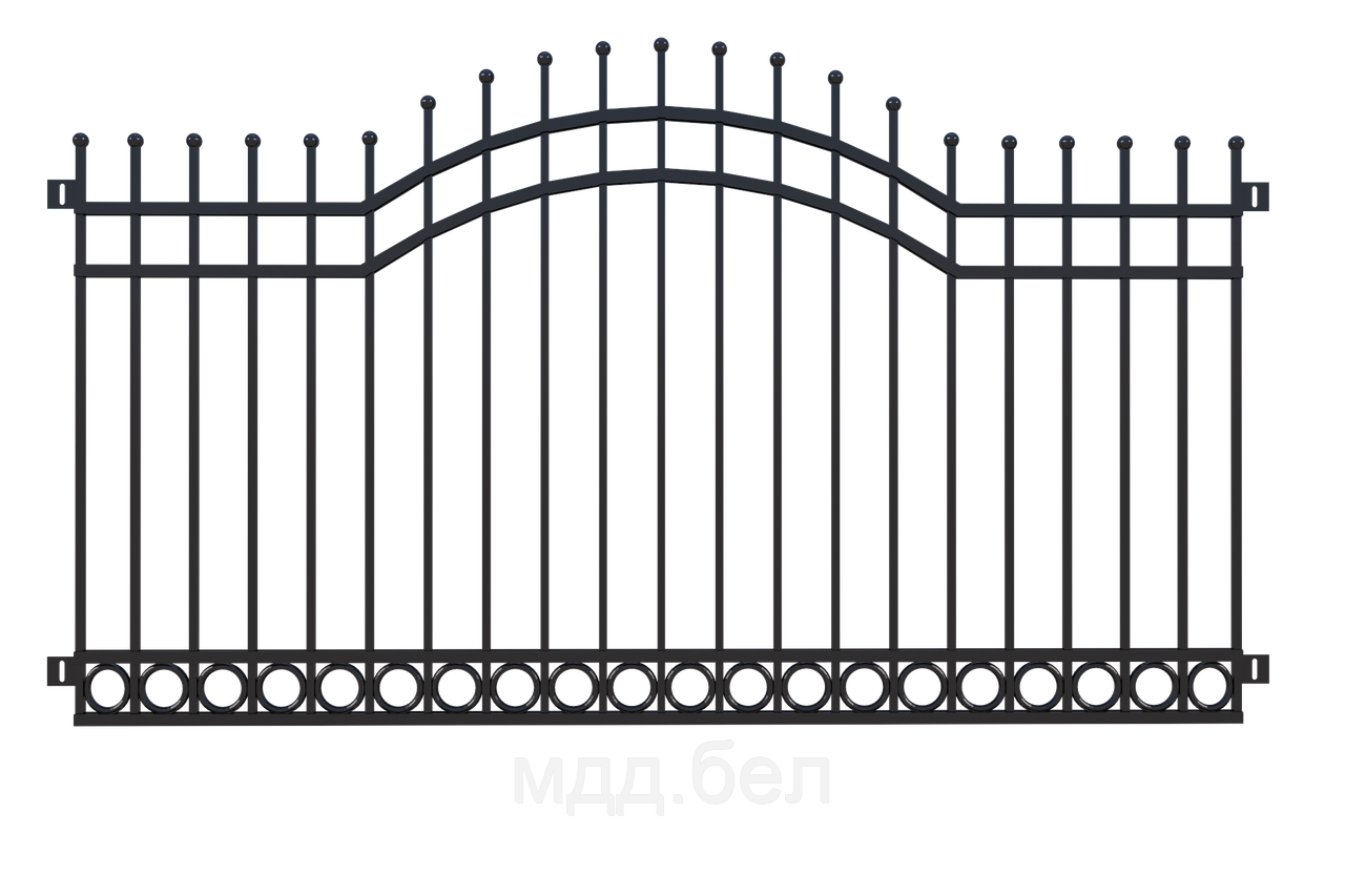 Забор металлический "Кольцо", тип 26, секция 2000мм*3000мм - фото 1 - id-p183722547