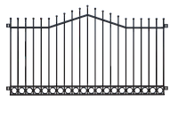 Забор металлический "Кольцо", тип 28, секция 2000мм*3000мм