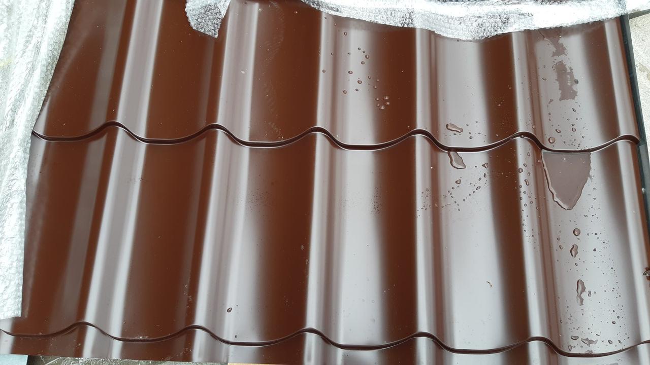 Металлочерепица Монтеррей 0.5 мм Шоколад (8017) В наличии