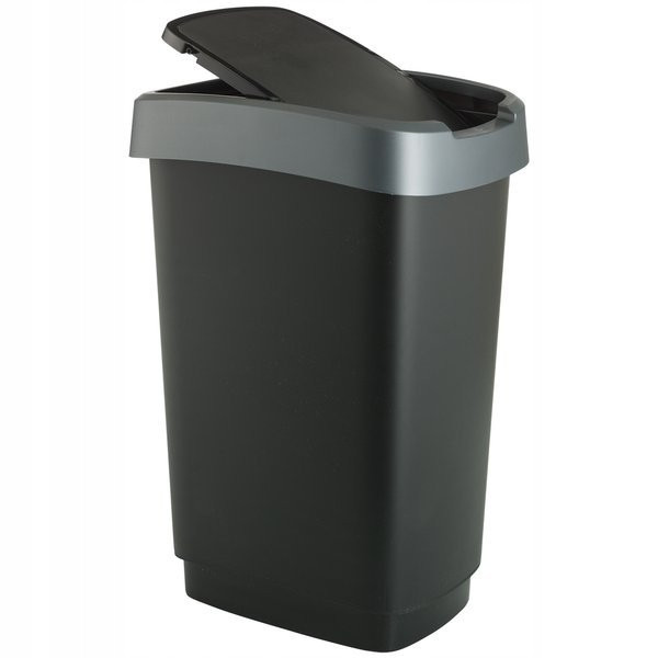 Урна для мусора Twist 10 л, черный/серый - фото 3 - id-p183502819