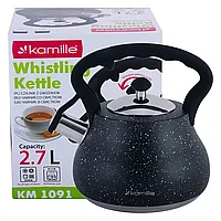 Чайник Kamille 2.7л нержавеющая сталь со свистком (2 цвета) KM-1091, фото 3