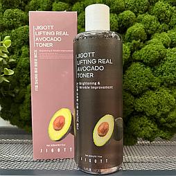 Лифтинг тонер с экстрактом авокадо Jigott Lifting Real Avocado Toner, 300мл