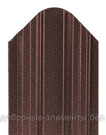 Металлический штакетник "Константа 90" RAL8017 матовый шоколад (односторонний), фото 1