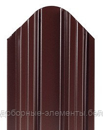 Металлический штакетник "Константа 90" RAL8019 шоколад (односторонний)