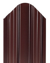 Металлический штакетник "Константа 90" RAL8017 шоколад (односторонний)