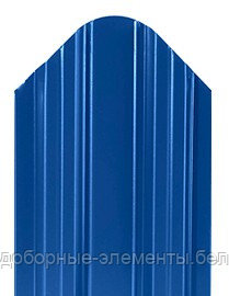 Металлический штакетник "Константа 90" RAL5005 синий (двухсторонний), фото 1