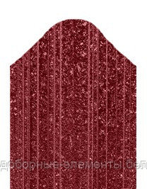 Металлический штакетник "Константа 90" RAL3005 матовый вишня (двухсторонний)