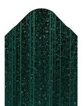 Металлический штакетник "Константа 90" RAL6005 матовый зеленый (двухсторонний)