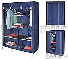 Складной шкаф Storage Wardrobe mod.88130  130 х 45 х 175 см. Трехсекционный Изумрудный, фото 2