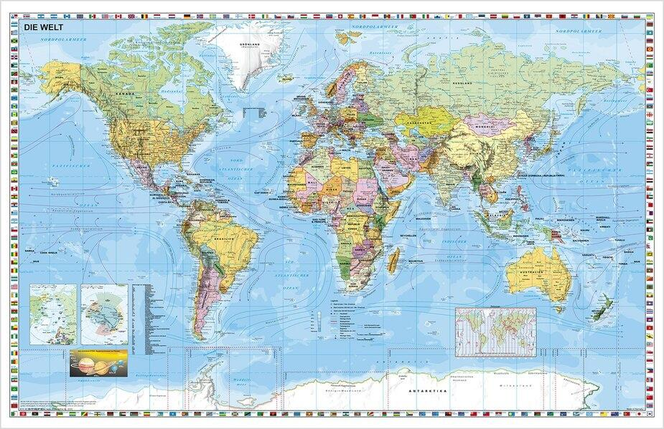 Политическая карта мира (английский язык), фото 2