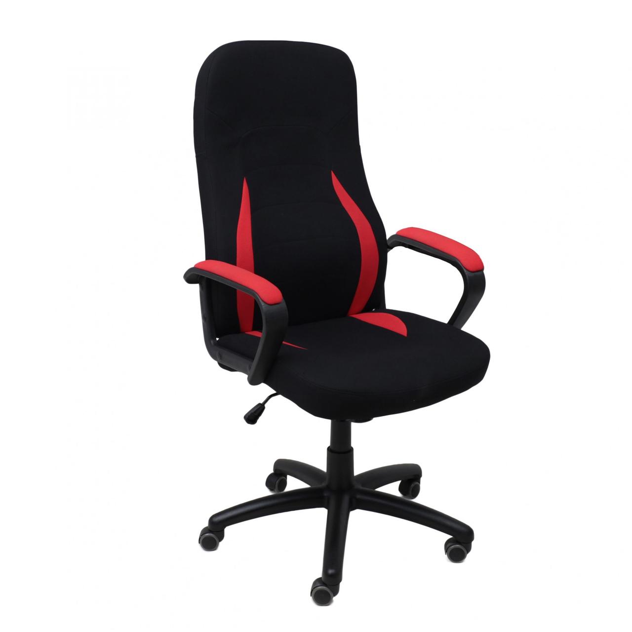 Кресло поворотное RANGER AksHome, ткань (красный/черный), (УЦЕНКА)