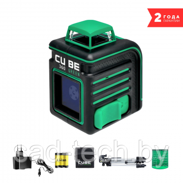 Лазерный уровень ADA CUBE 360 GREEN Professional Edition - фото 1 - id-p183755791