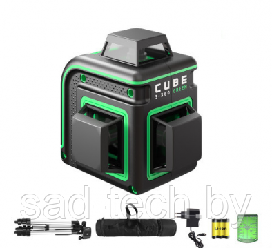 Лазерный уровень ADA CUBE 3-360 GREEN Professional Edition - фото 1 - id-p183755805