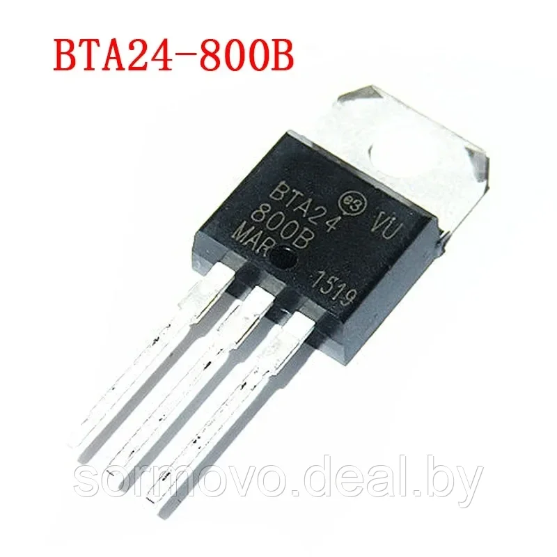 BTA24-800BSTMicroelectronicsTO-220AB - фото 1 - id-p183756684