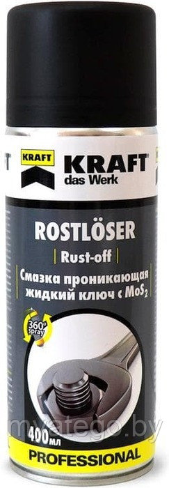 Жидкий ключ (смазка с MoS2) KRAFT 400мл (Германия)