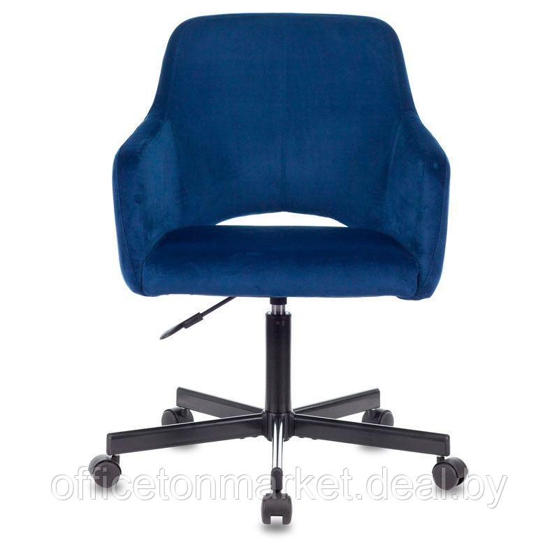Кресло для персонала Бюрократ "CH-380M", ткань, металл, синий - фото 2 - id-p152684996