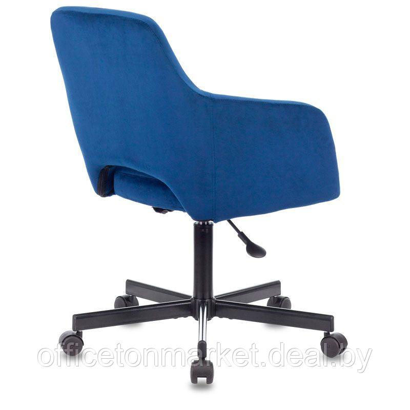 Кресло для персонала Бюрократ "CH-380M", ткань, металл, синий - фото 4 - id-p152684996