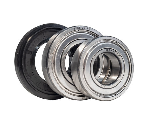 Комплект подшипников SKF стиральной машины Атлант 35x62x8,5/10,5+ смазка, 6206, 6205, фото 2