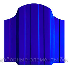 Металлический штакетник "Омега 110" RAL5005 синий (двухсторонний)
