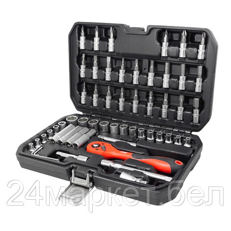 Набор инструментов 56пр 1/4''(6гр) (4-14мм, Е4-Е10) DISEN 1056, фото 2