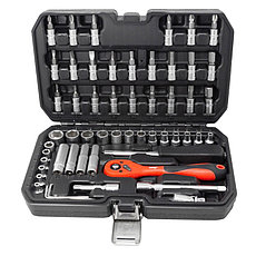 Набор инструментов 56пр 1/4''(6гр) (4-14мм, Е4-Е10) DISEN 1056, фото 2