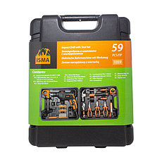 Набор инструментов с дрелью электрической,59пр.(220V,750W,0-2900об/мин),в кейсе WMC TOOLS WMC-1059, фото 3