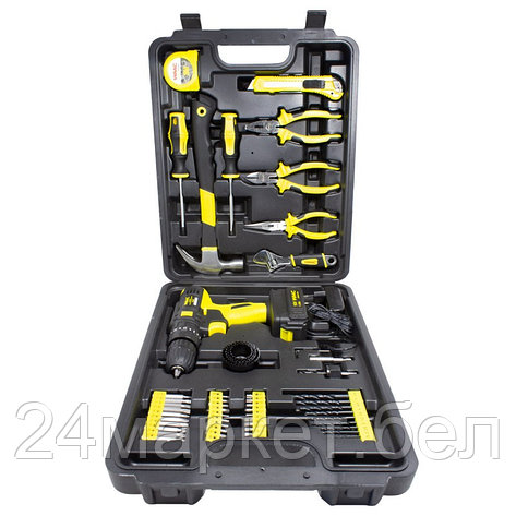Набор инструментов с аккумуляторным шуруповертом 57пр(12V, 1.3Ah) WMC TOOLS WMC-1057, фото 2