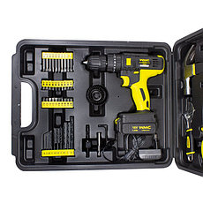 Набор инструментов с аккумуляторным шуруповертом 57пр(12V, 1.3Ah) WMC TOOLS WMC-1057, фото 3