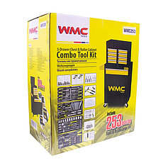 Тележка инструментальная с набором инструментов 253пр(700х600х290мм) WMC TOOLS WMC-WMC253, фото 2