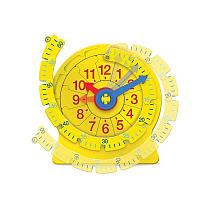Развивающая игрушка "Учимся определять время. Часовой пазл", большой (магнитный, 1 элемент)