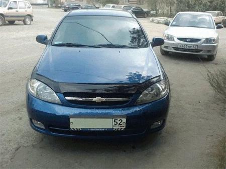 Дефлектор капота - мухобойка, Chevrolet Lacetti хэтчбек, 2003-..., VIP TUNING - фото 1 - id-p143772069