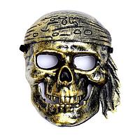 Карнавальная пиратская маска Череп Пират