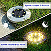 Водонепроницаемый садовый фонарь на солнечных батареях (2 шт.) LED Ground Spot Solar Lights, фото 3