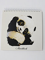 Белки / Альбом для рисования / скетчбук «Малыш Панда» для акварели, 200 г/м, 20х20см, 20л
