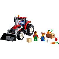 Конструктор LEGO City 60287 Трактор механический, подвижный ковш ( трактор, тракторист, фермер, 3 короба,