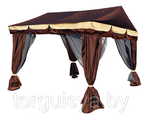 Садовый шатер "Оазис" (коричневый) 3200*3000 мм, фото 2