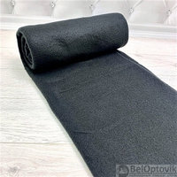 Плед на кровать Флисовый  мягкий и теплый, 130х150 см Черный