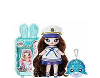 Блестящая серия NaNaNa Surprise 2 в 1: Кукла с огромными глазами  питомцец. Подарочная БУМ упаковка. Морячка